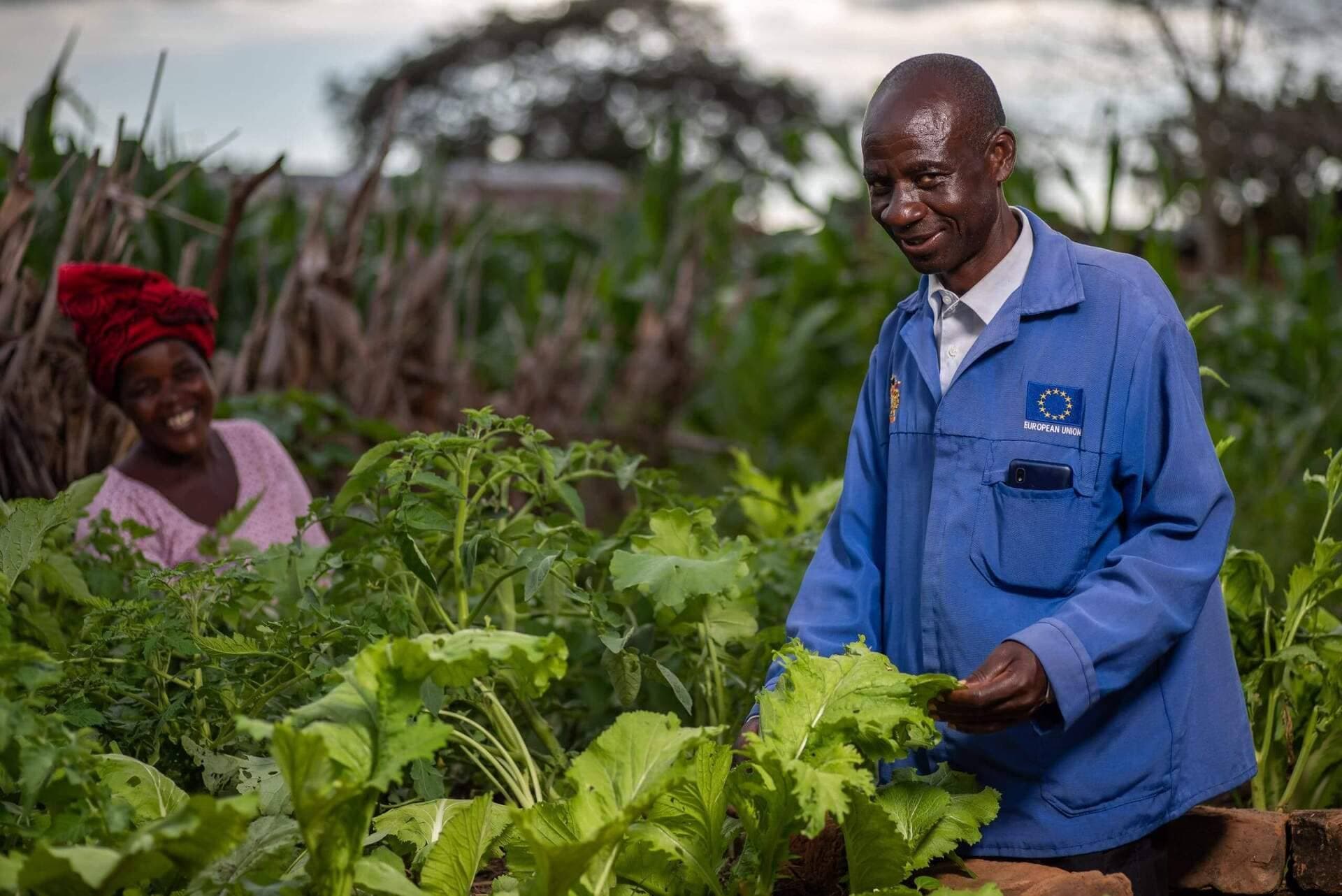 Farmer listing produce
